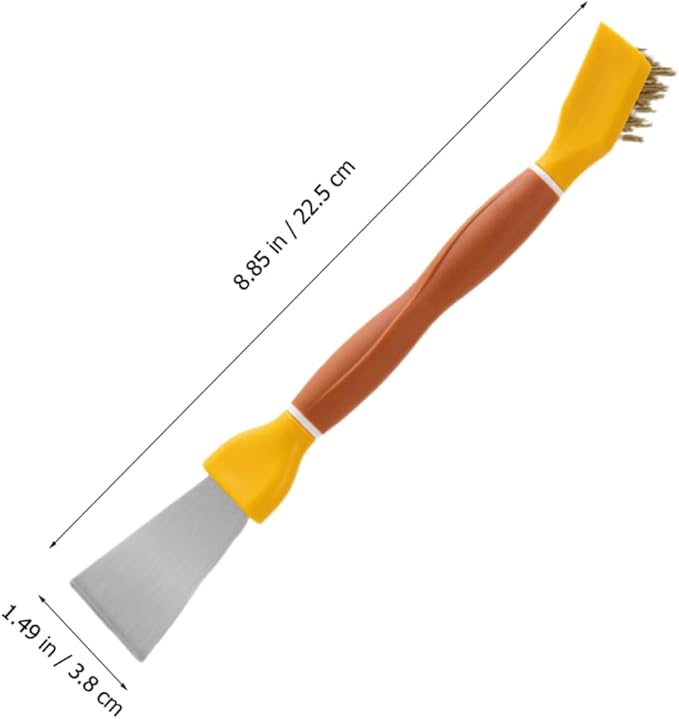 TPR Griddle Spatula Gas Stove Gas Stove Brush Cleaning for Kitchen Gas pan Scrubber Range Hood Oven Copper Wire Stainless Steel Scraper