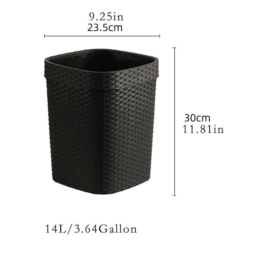 Zerodeko Trash Can Nordic Style Plastic Waste Basket for Bathroom Office Kitchen Large Capacity Simple Design for Organizing and Decluttering Spaces