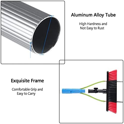 Glass Cleaning Brush Home Water Fed Telescopic Pole Kit Solar Panel Brush Rotating for Photovoltaic PanelWindow Cleaning Brush Window Cleaner Kit Water/Hose Fed Pole Cleaning and Washing