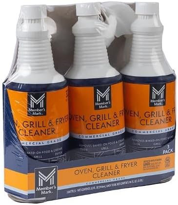 2024 New Model: Commercial Oven Grill and Fryer Cleaner 32 oz 3 pk Comes With 1 Magic Brick Sponge