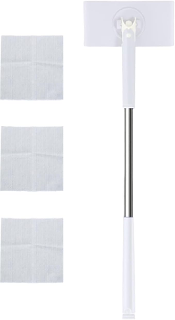 Swift Clean Mop – Microfiber Mop Flat Dust Mop Lightweight Floor Cleaning Towels | 18×6 in Size Lightweight Design Ergonomic Handle Reusable Washable Pads Ideal for Laminate Tile and Vinyl