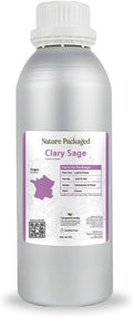 Clary Sage Essential Oil - Direct from France - Steam Distilled - Aceite de Salvia Esclarea for Aromatherapy Massage Diffuser DIY Candle and Soap Making - 2lbs