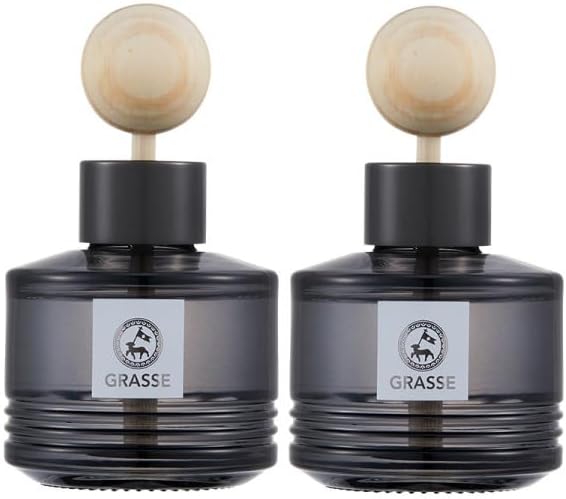 2 Pack Bullsone Grasse Diffuser Natural Essential Oil Air Freshener for Car &amp Home BlackBerry &amp Cherry Scent 3.55oz