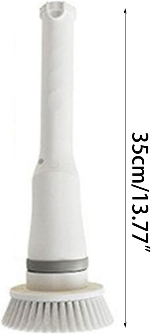 Electric Spin Scrubber Rechargeable Cleaning Brush with 6 Replaceable Heads Cordless Adjustable Handle Bathroom Scrubber