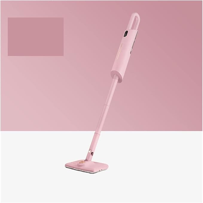 Steam mop Hand-held Mopping Electric mop Dormitory Household Smart high-Temperature steam mop (Color : Pear and White high Size : X Small) (Tea Powder Standard X Small)