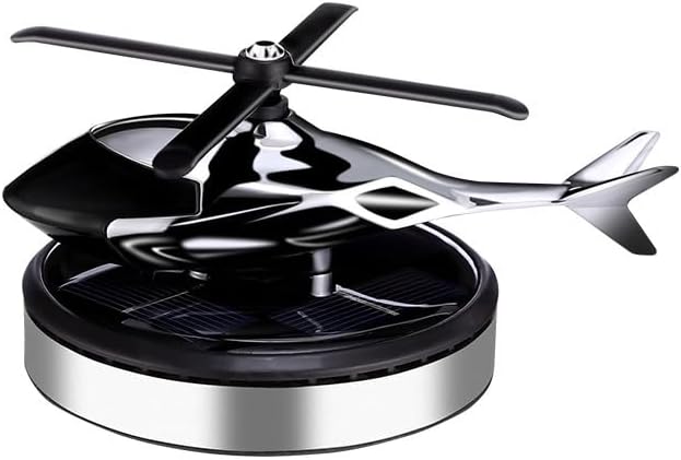 Car Air Fresheners with Solar Rotating Car Fragrance Diffuser Creative Car Perfume Decoration Car Dashboard Aromatherapy Ornament Solar Helicopter Perfume Ornament Home Office Desktop Decoration A