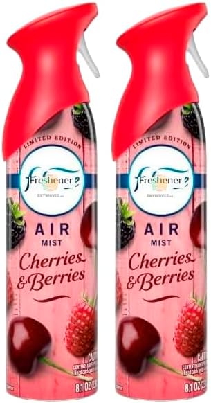 Feb~reze Air Freshener Spray Odor Fighting Room Spray Cherries &amp Berries - 2 count