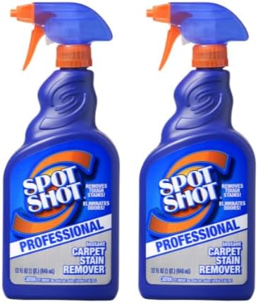 Spot Shot Professional Instant Carpet Stain Remover with Trigger Spray 32 OZ (2-Pack)
