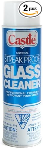 Castle C2003 Streak Proof Glass Cleaner 2-Pack