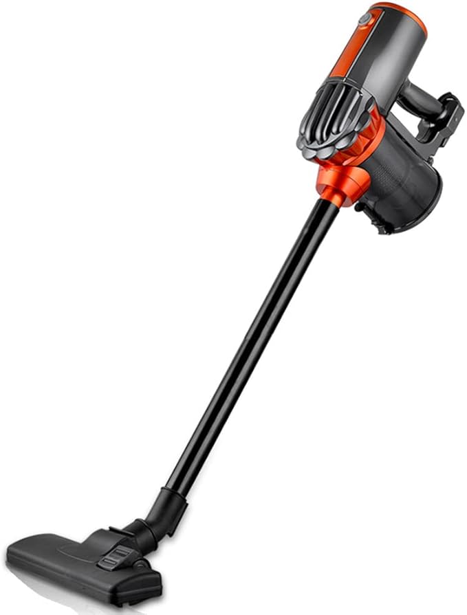 Quiet Stick Vacuum Cleaner Corded Light Weight 18000 Pa Powerful Suction Upright with HEPA Filter 600W Household Cleaners for Pet Hair Hardwood Carpet Black (AN-401)