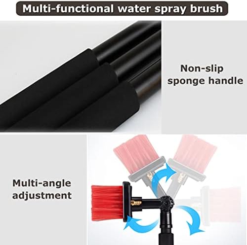 Glass Cleaning Brush Home Water Fed Telescopic Pole Kit Solar Panel Brush Rotating for Photovoltaic PanelWater Fed Telesbrush Window and Solar Cleaning Pole W/Brush Window and Solar Panel