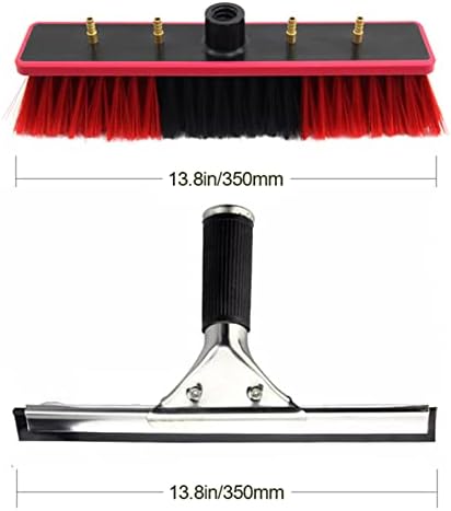 Glass Cleaning Brush Home Water Fed Telescopic Pole Kit Solar Panel Brush Rotating for Photovoltaic Panel18FT/5.4M Window Cleaning Pole with Brush Equipment Professional Window Cleaner Kit