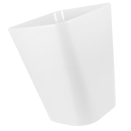 Luxshiny Sturdy Plastic Waste Basket Large Trash Bin for Bedroom Litter Trash Can Waste Bins