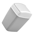 KESYOO Swing Top Trash Can with Lid Plastic Bathroom Garbage Can Gray-White Square Multi-Use Wastebasket for Kitchen Living Room Office and Bedroom Use