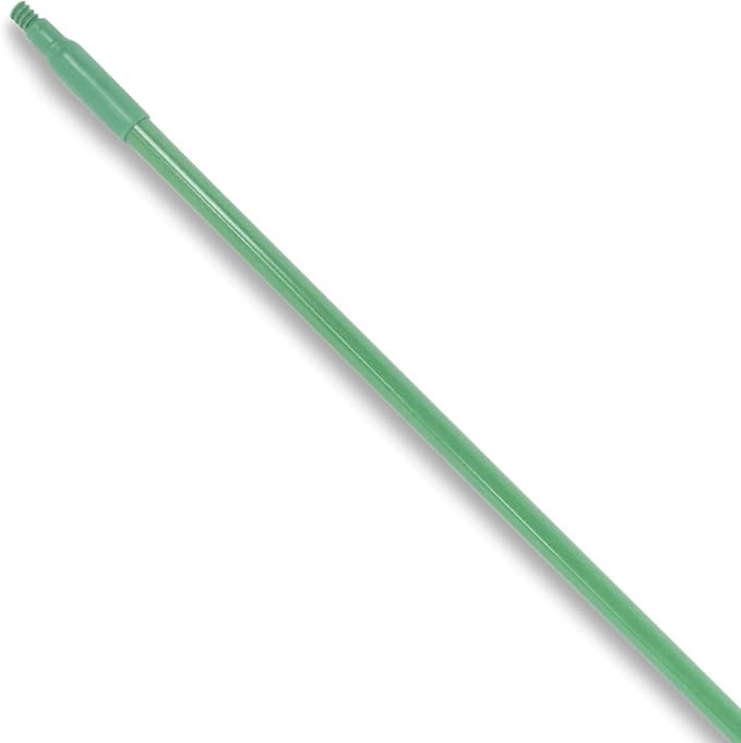 SPARTA Fiberglass Broomstick Replacement Broom Handle with Acme Threaded Tip for Industrial Cleaning Tools Fiberglass 60 Inches Green