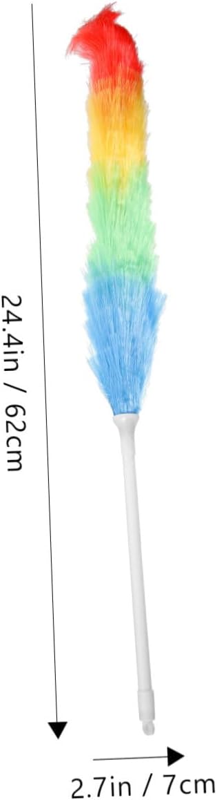 VALICLUD Multifunctional Household Duster with Ergonomic Handle for Easy Dust Removal Ultra Cleaning Brush for High and Hard to Reach Areas Convenient Hanging for Storage Home Cleaning Tool