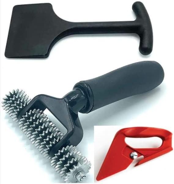 Carpet Tucker Carpet Cutter and Carpet Seam Roller Combo 3 Piece Professional Carpet Installation Tool Kit for Edges Stairs Seaming and Trimming