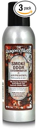 3 Pack Smoke Odor Exterminator 7oz Large Spray Dragon's Blood
