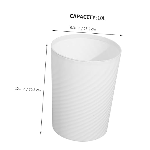 Garbage Can Plastic Wastebasket for Bathroom Kitchen Office Litter Box