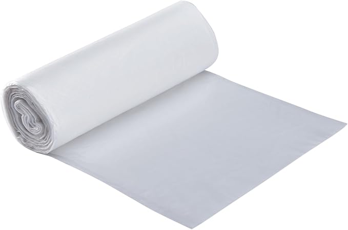 Karat Trash Bags [40-45 Gal - 200 pc] | 16 Microns | Clear High Density Garbage Can Liners | 40 x 48