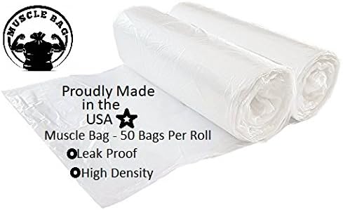 4 Gallon Durable Waste Bin Trash Bags 50 Bags Per Roll (500 Total) High Density Leak Proof Plastic 17in W x 18in H Garbage Bags