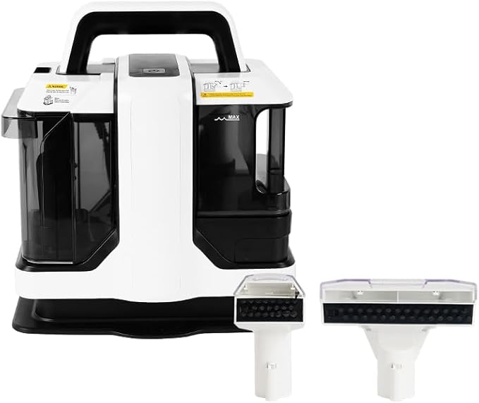 Portable Carpet &amp Upholstery Cleaner Machine 2-Pack Multi-Surface Interior Cleaning for Carpets Sofas Mattresses Ideal for Home Garden Patio Living Room