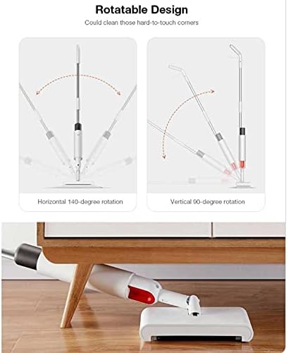JSEIAJB Sweeping and Mopping 2 in 1 Handheld Water Spraying Mop Floor Cleaner Rotatable Spiral Rolling Brush Sweeper