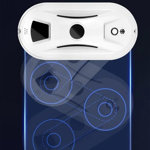Automatic Smart Window Cleaning Robot Edge Detection Smart Spray &amp Streak-Free Shine Robot Window Cleaner Inside/Outside Anti-Drop Protection for Effortless Cleaning Remote Control