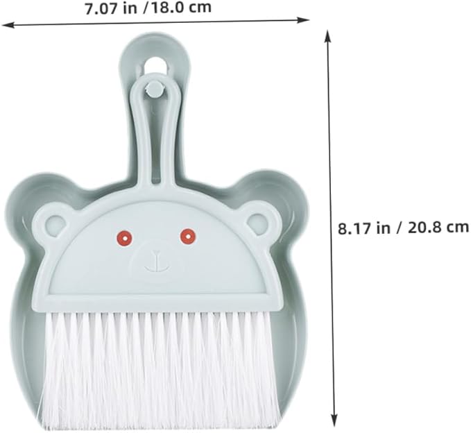 VILLCASE Desk Dustpan and Brush Set 6pcs Small Handheld Brooms with Dustpans for Desktop Cleaning Portable Mini Broom Combo for Home Office Keyboard and Small Space Use