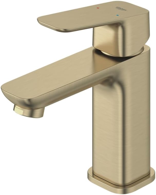 Grohe 101899EN00 Cubeo Single Hole Single Handle S-Size Bathroom Faucet Less Drain 1.2 GPM Brushed Nickel