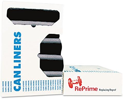 Heritage Accufit Reprime 55-gallon Can Liners - 44 Gal - 37 X 50 - 0.90 Mil [23 Micron] Thickness - Resin - 100/carton - Black