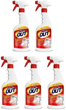 Iron Out Rust Stain Remover Spray Gel 16 Fl. Oz. Bottle 5-Pack