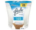 Glade Ivory Clean Linen Scent Jar Air Freshener Candle 3-1/16 in. H x 3-1/4 in. Dia. 3.4 oz.