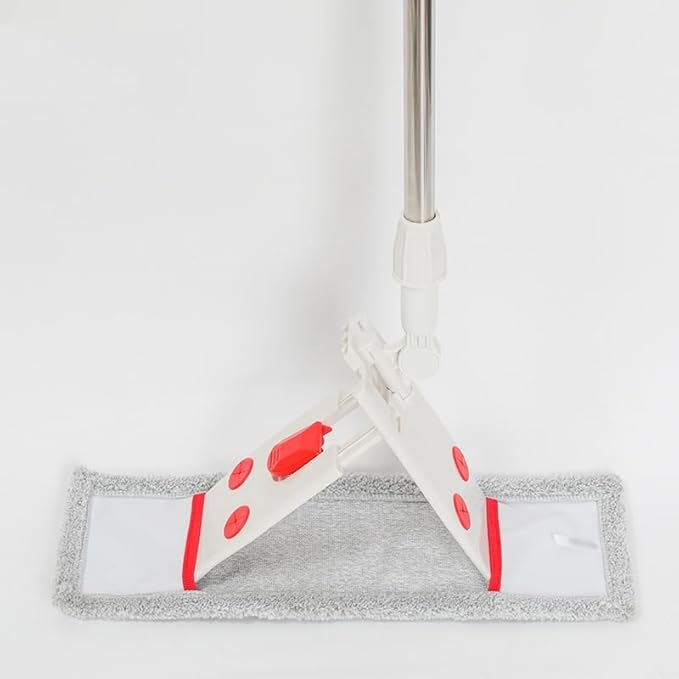 JSEIAJB Household Easy to Clean Flat Mop with Foot Operated Cloth Changing Configuration(D)