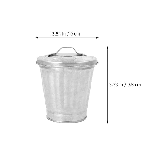 Mini Desktop Trash can with Lid 3.74 Inch Small Garbage Bin Compact Waste Basket for Home Office Bedroom Table Storage Organizer 4 Pack