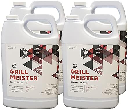GrillMeister Oven Grill Fryer Grate - Heavy Duty Cleaner/Degreaser 1 Gallon (Case of 4)