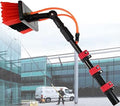 Glass Cleaning Brush Home Water Fed Telescopic Pole Kit Solar Panel Brush Rotating for Photovoltaic PanelTelescopic Window Cleaning Rod &amp Solar Panel Brush 3.6-11M Water Fed Pole for Photov