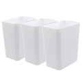 Teyyvn 3-Pack 4.5 Gallon Small Plastic Trash Can Garbage Container Basket for Bathroom Kitchen Office