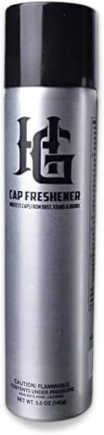 Homiegear Cap Freshener Spray with Headwear Protection Spray - Repel Stains from Caps &amp Hats (200ml) | Use on Leather | Clean Caps Faster &amp Easily | Remove Stain - Dust - Dirt - Lint - Fur