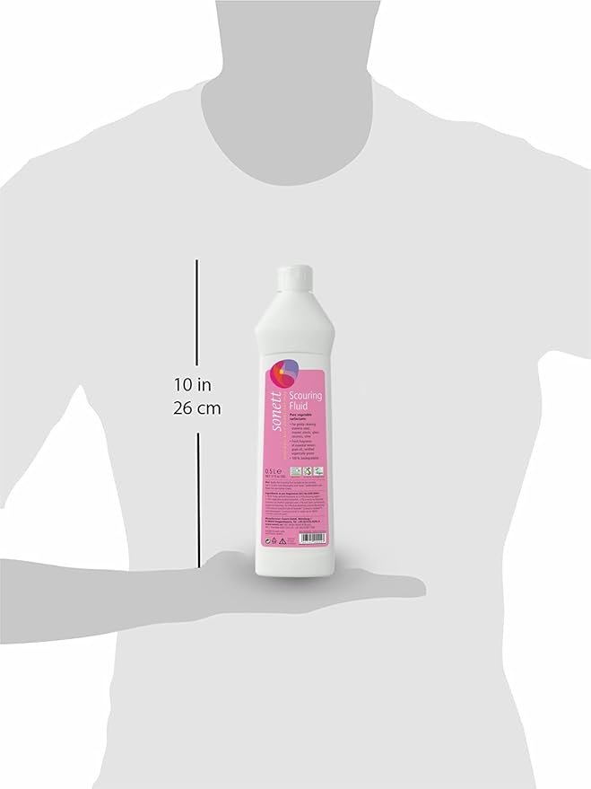 Sonett Organic Biodegradable Scouring Liquid 17 fl.oz Certified Organically Grown (Pack of 6)