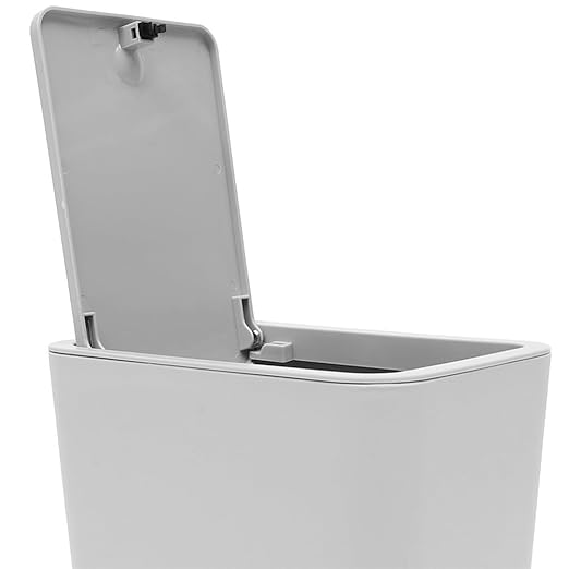 PRETYZOOM Slim Garbage Can with Lid Compact Waste Basket for Bathroom Kitchen Bedroom and Office Material for Everyday Use for Narrow Spaces and Multiple Occasions