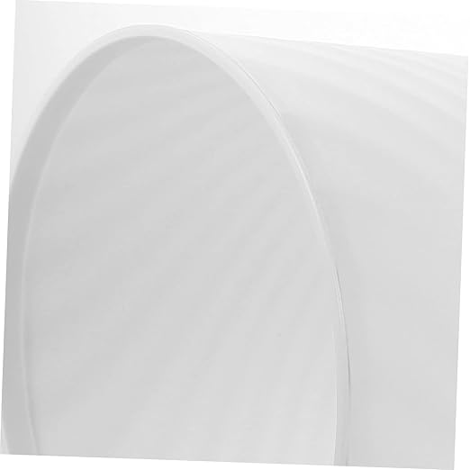 8L White Household Trash Can 2-Piece PP Plastic Wastebasket Simple Design for Kitchen Bathroom Office Large Capacity