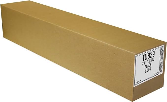 Aluf Plastics 29 Tubing 4 MIL Black Compactor Bags With 3 Core Rolls - 29 Inch x 269 Feet - For Contractor Industrial Healthcare &amp Municipal