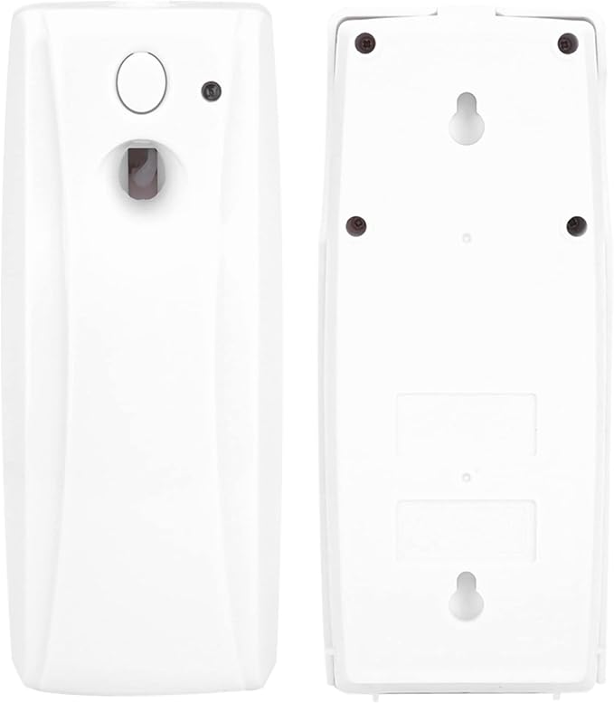 Automatic Fragrance Dispenser Wall Mounted Air Freshener with Light Sensor 24H Working Mode Spray Interval 7.5/15/30 Minutes for Bathroom Restroom Hotel