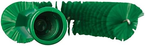 Vikan 53722 Hook Brush - 14.17-Inch Curved BPA-Free Pipe Tube and Gutter Cleaner Compatible with Vikan Extension Poles Green