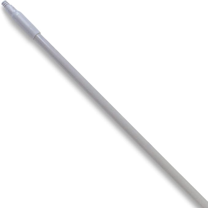 SPARTA Fiberglass Broomstick Replacement Broom Handle with Acme Threaded Tip for Industrial Cleaning Tools Fiberglass 60 Inches Gray