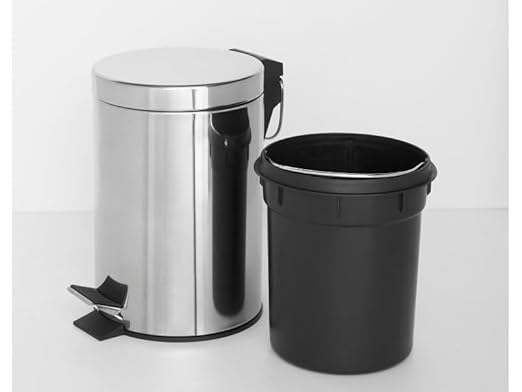 Croft Pedal Bin in Chrome 3L