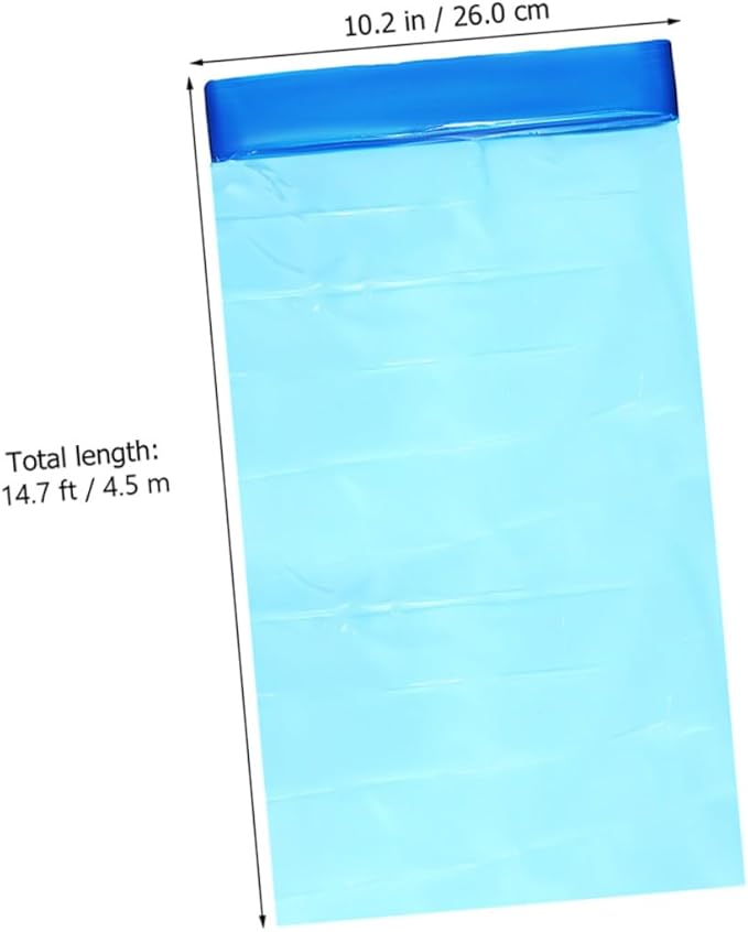 Disposable Diaper Pail Bags 5 Rolls 260mm X 7m Pe Material Odor-resistant Trash Bags for Nursery Diaper Disposal and Outdoor Use