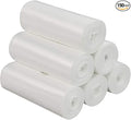 13 Gallon Kitchen Trash Bags White Trash Bin Bags 150 Counts/6 Rolls