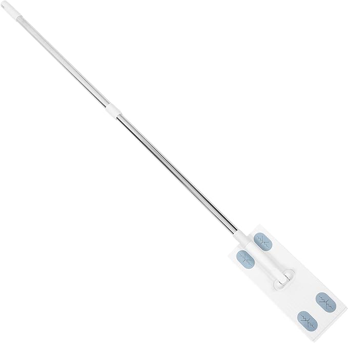 Handheld Dust Mop with Detachable Face Towel Replacement No Wash Electrostatic Dust Mop for Floor Cleaning Long Handle for Household Use